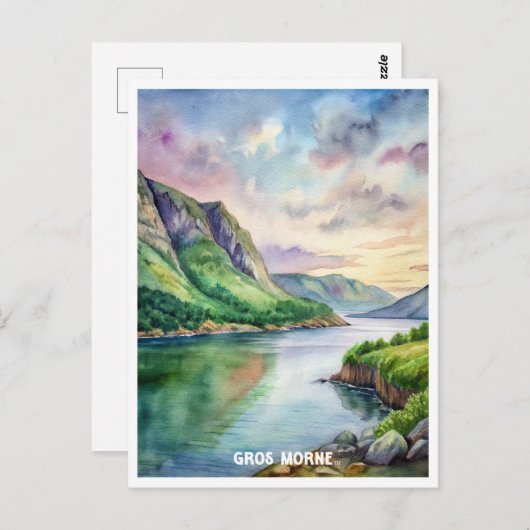 Gros Morne Nationaal Park Waterverf Schilderij Briefkaart (Voorkant / Achterkant)