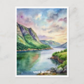 Gros Morne Nationaal Park Waterverf Schilderij Briefkaart (Voorkant)