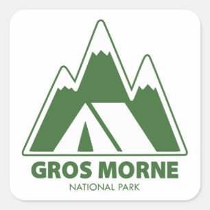 Gros Morne National Park Bergen Kamperen Vierkante Sticker