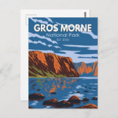 Gros Morne National Park Canada Travel Art  Briefkaart (Voorkant / Achterkant)