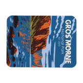 Gros Morne National Park Canada Travel Art  Magneet (Horizontaal)