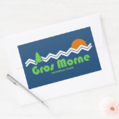 Gros Morne National Park Retro Rechthoekige Sticker (Envelop)