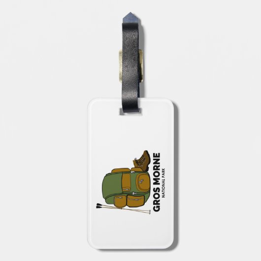 Gros Morne National Park rugzak Bagagelabel (Achterkant verticaal)