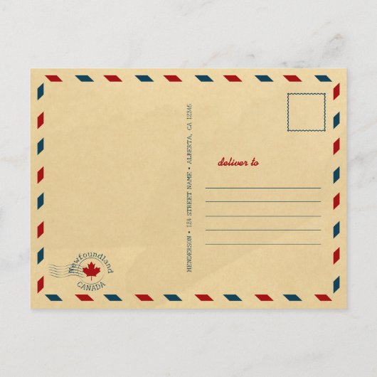 Gros Morne Newfoundland Canada Berg jaren 60 Briefkaart (Achterkant)