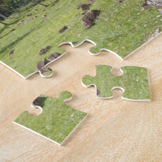 Gros Piton-uitzicht langs het historische spoor in Legpuzzel (Zijkant)