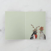 Grosbeak bruiloft #2 kaart (Binnen)