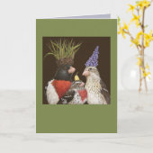 Grosbeak Kaart (Gele Bloem)