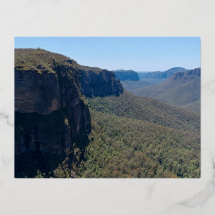 Grose vallei in de buurt van Blackheath Folie Feestdagen Briefkaart