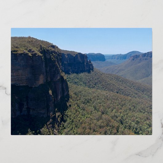 Grose vallei in de buurt van Blackheath Folie Feestdagen Briefkaart (Voorkant)