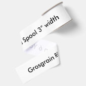 Grosgrain lint 6 yard spoel 7,62 cm breedte (Achterkant)