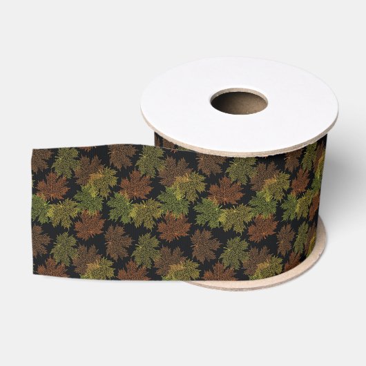 Grosgrain Ribbon-Autumn Leaves Lint (Spoel)