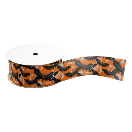 Grosgrain Ribbon-Halloween Bats Lint (Spoel)
