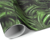 Gross Alien Bio Sludge Green Wrapping Paper Cadeaupapier (Rol Hoek)