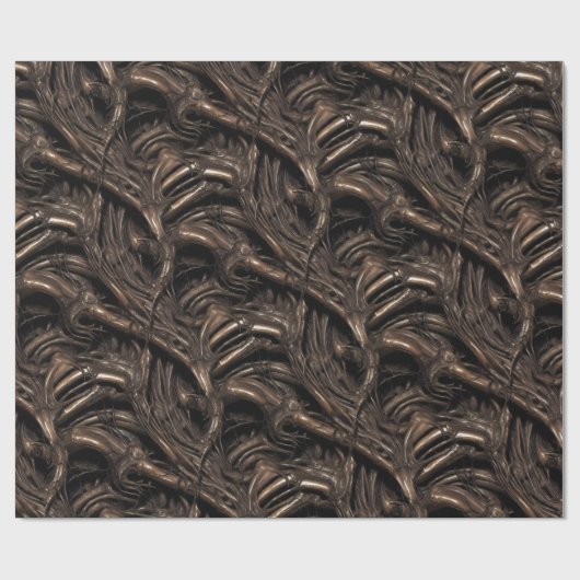 Gross Alien Bio Sludge Wrapping Paper Cadeaupapier (Vlak)