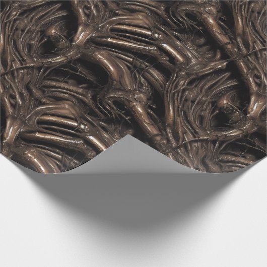 Gross Alien Bio Sludge Wrapping Paper Cadeaupapier (Hoek)