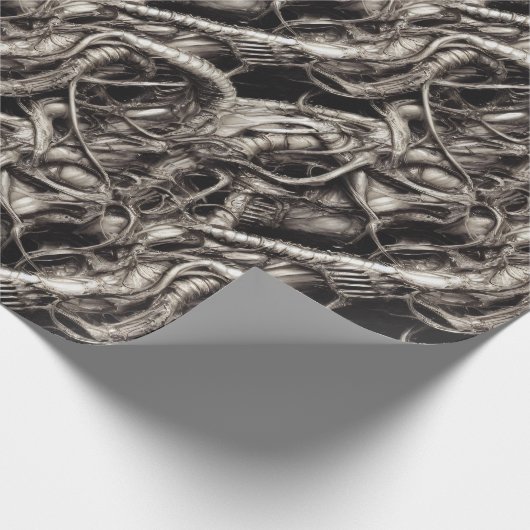 Gross Alien Biomatter Wrapping Paper Cadeaupapier (Hoek)