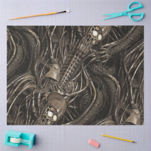 Gross Alien Spine Serpents Tissuepapier (Craft)