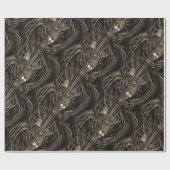 Gross Alien Spine Serpents Wrapping Paper Cadeaupapier (Vlak)