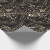 Gross Alien Spine Serpents Wrapping Paper Cadeaupapier (Hoek)
