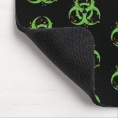 Gross Grungy Green Biohazard Muismat (Hoek)