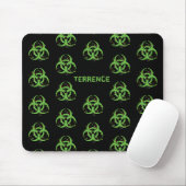 Gross Grungy Green Biohazard Muismat (Met muis)