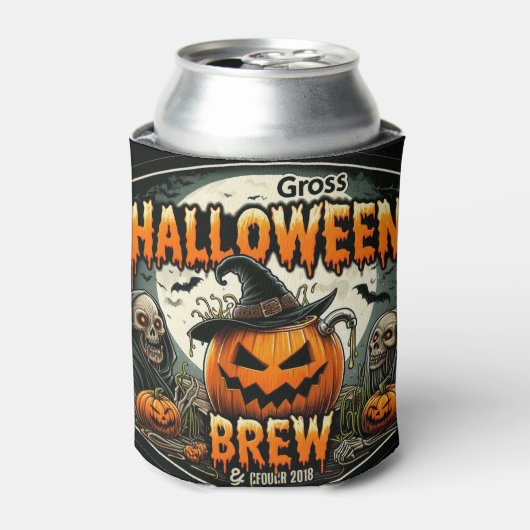 Gross Halloween Brew Blikjeskoeler (Blikje Voorkant)