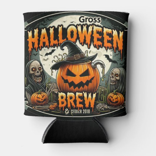 Gross Halloween Brew Blikjeskoeler (Voorkant)