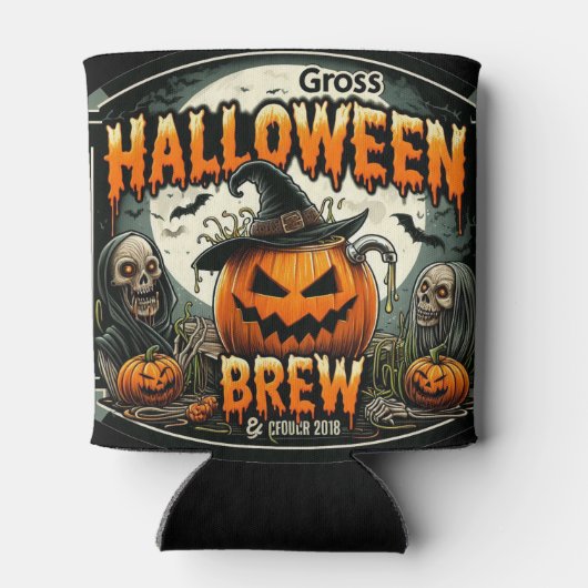 Gross Halloween Brew Blikjeskoeler (Achterkant)