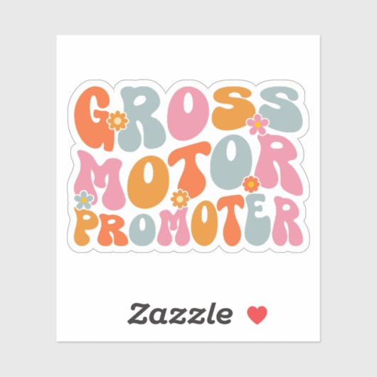Gross Motor Promoter | Grappige PT Fysiotherapie Sticker (Vel)