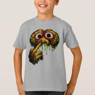 Gross-Out Alien Nose Picking Slime T-shirt