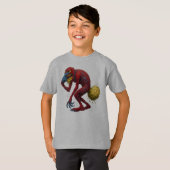 Gross Out Monster Farting Nose-Picking Creature T-shirt (Voorkant volledig)