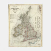 Grossbritannien Ierland Fleece Deken (Voorkant)