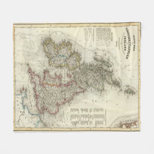 Grossbritannien Ierland Fleece Deken (Voorkant (Horizontaal))