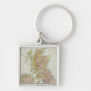 Grossbritannien Irland - Kaart van het Verenigd Ko Sleutelhanger
