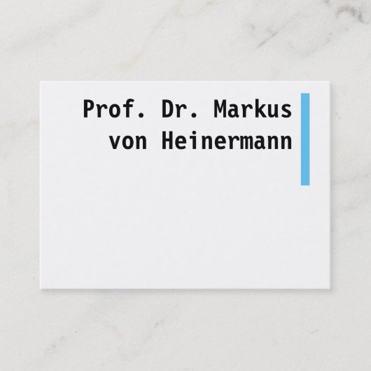 Große Businesscards Visitekaartje (Voorkant)