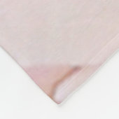 grosse Fleecedecke "Roses", rosa Fleece Deken (Hoek)
