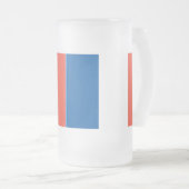 Große Glastasse Frankreich Fahne Matglas Bierpul (Voorkant rechts)