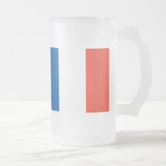 Große Glastasse Frankreich Fahne Matglas Bierpul
