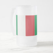Große Glastasse Italien Fahne Matglas Bierpul (Voorkant links)