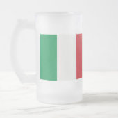 Große Glastasse Italien Fahne Matglas Bierpul (Links)