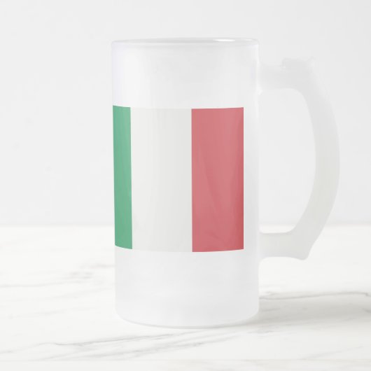Große Glastasse Italien Fahne Matglas Bierpul (Rechts)