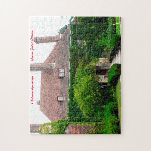 Grosse Point Illinois. kerstcadeautjes Legpuzzel (Verticaal)