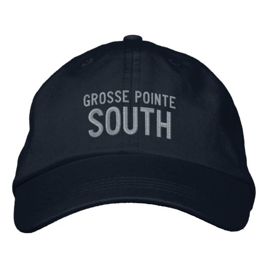 Grosse Pointe South High School Baseball Hat Geborduurde Pet (Voorkant)
