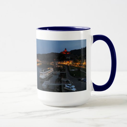 Große Ringer Tasse pulverblau Cochem an der Mosel Mok (Rechts)