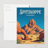 Grosse Spitzkoppe Namibië Briefkaart (Voorkant / Achterkant)
