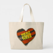 GROSSE Tasche für ein GROSSES Herz Grote Tote Bag (Achterkant)