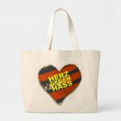GROSSE Tasche für ein GROSSES Herz Grote Tote Bag (Voorkant)