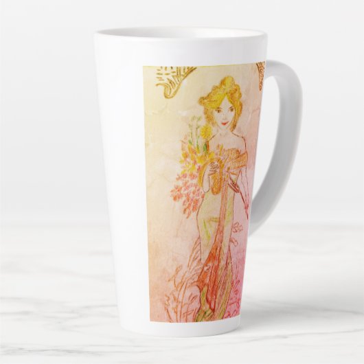 Große Tasse Latte Mok (Rechterhoek)