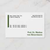 Große Visitenkarten Visitekaartje (Achterkant)