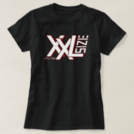 Grösse XXL - SIZE XXL - my Number Designerschrift T-shirt